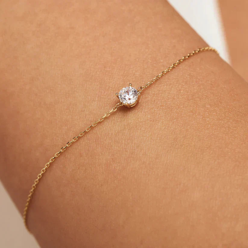 Dalynette | Armband mit Moissanit-Steinen 14k Gold
