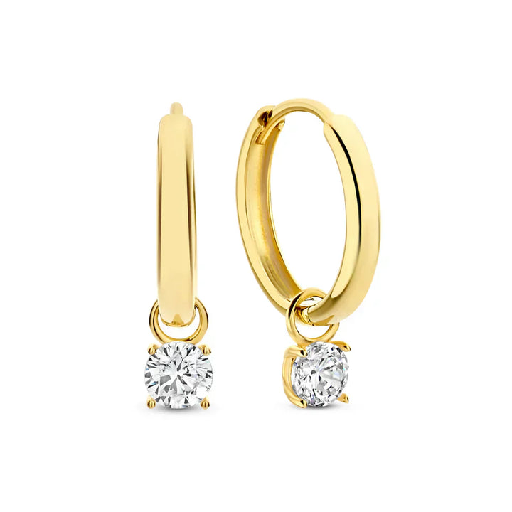 Amarissea | Mondstrahlstein Creolen 14k Gold