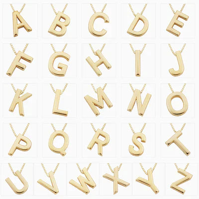 Enzhalynne | Halskette mit Initialen 18K Gold
