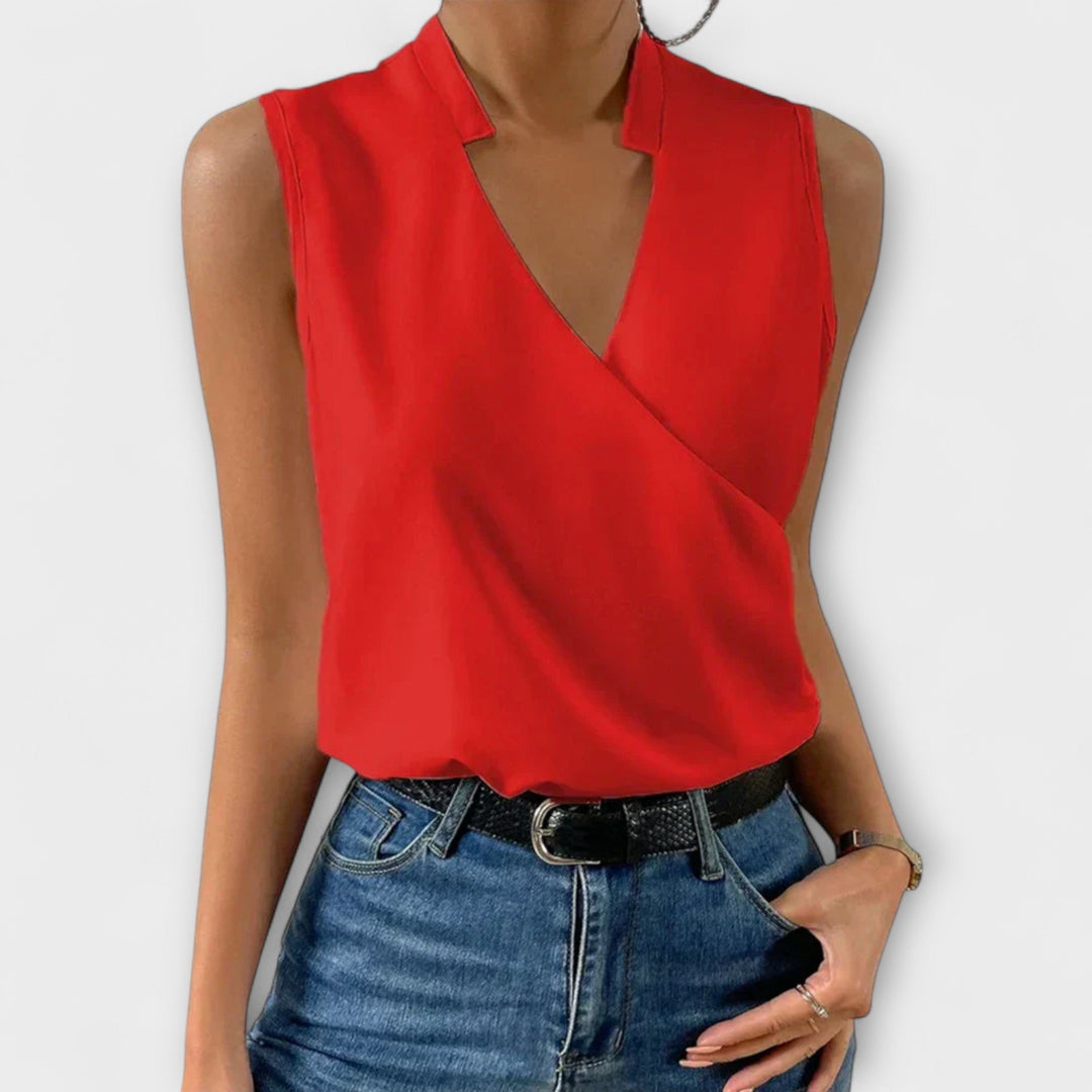 Loretta | Elegantes V-Ausschnitt-Top