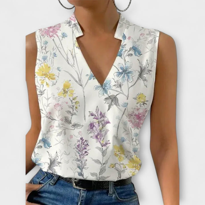 Loretta | Elegantes V-Ausschnitt-Top