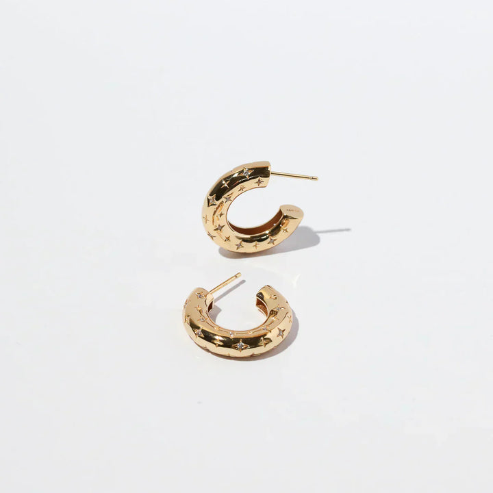 Florenzia | Sternohrringe 18k Gold