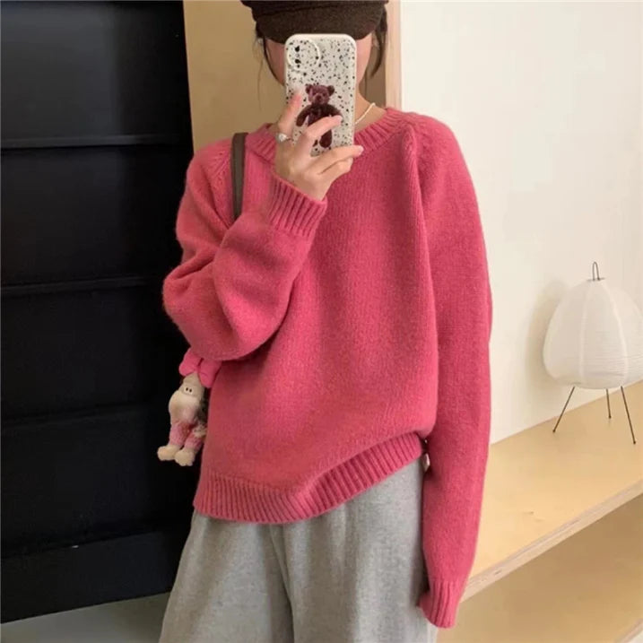 Barbil | Damen Moderne Überdimensionale Pullover | Langarm