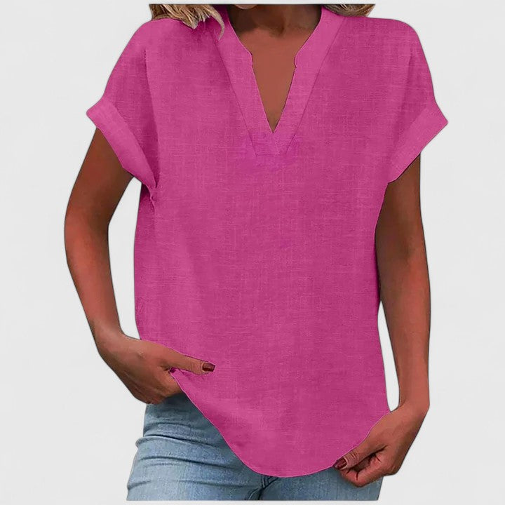 Xavinah | Bequeme V-Ausschnitt Bluse
