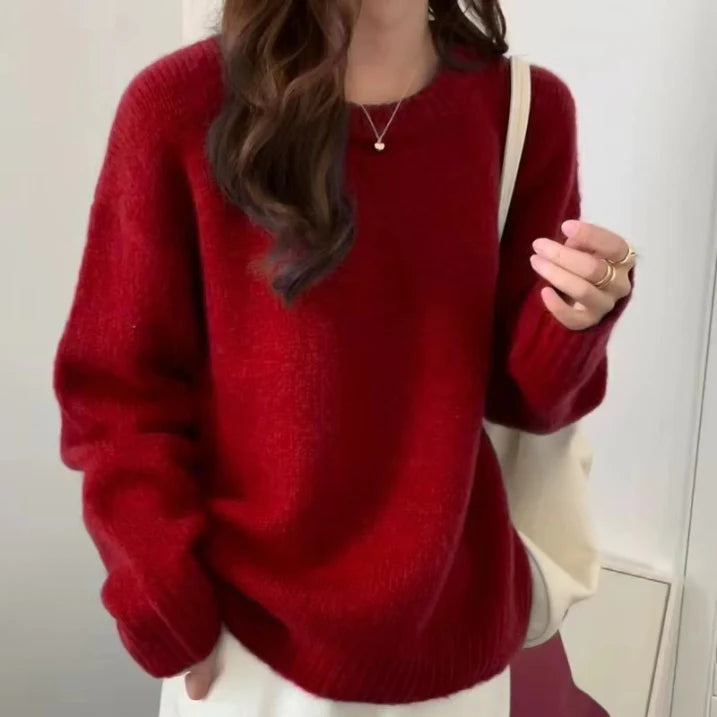 Barbil | Damen Moderne Überdimensionale Pullover | Langarm
