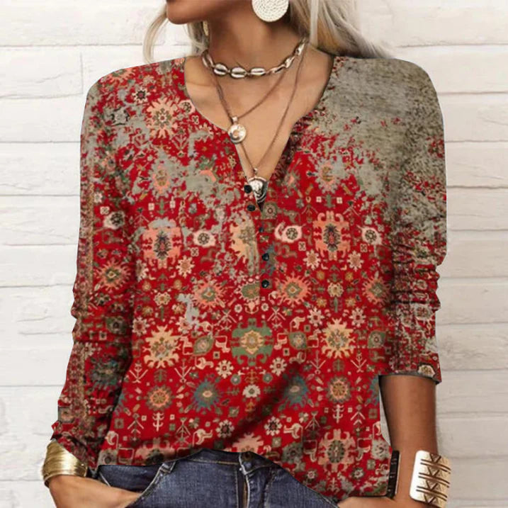 Apollonia | Damen Moderne Bluse | Langarm