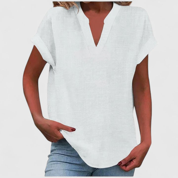 Xavinah | Bequeme V-Ausschnitt Bluse