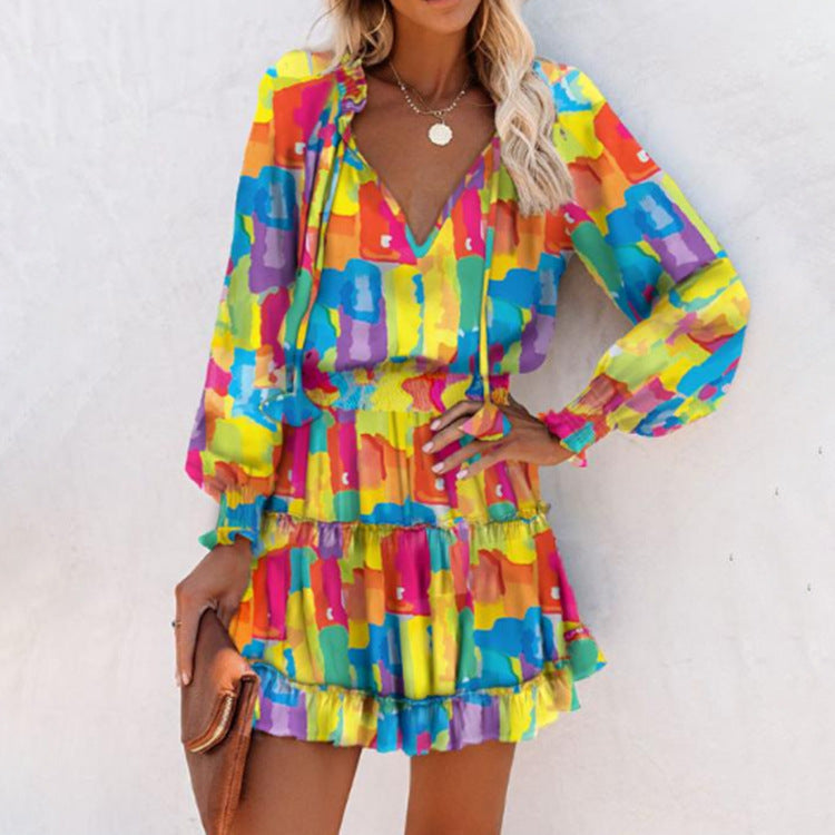 Joselyn - Auffälliges Blumenkleid