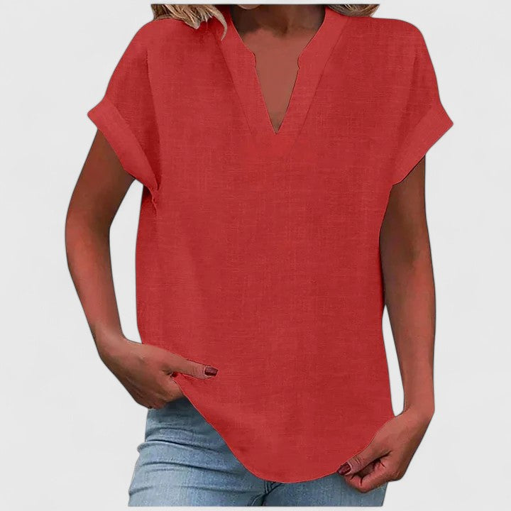 Xavinah | Bequeme V-Ausschnitt Bluse