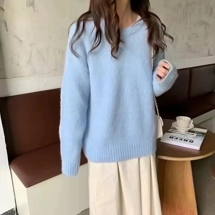 Barbil | Damen Moderne Überdimensionale Pullover | Langarm