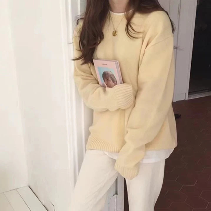 Barbil | Damen Moderne Überdimensionale Pullover | Langarm