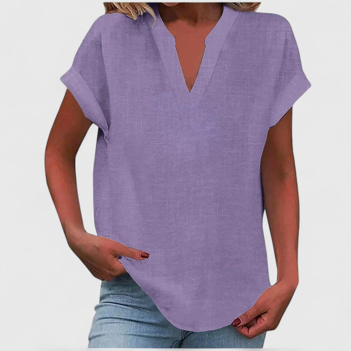 Xavinah | Bequeme V-Ausschnitt Bluse