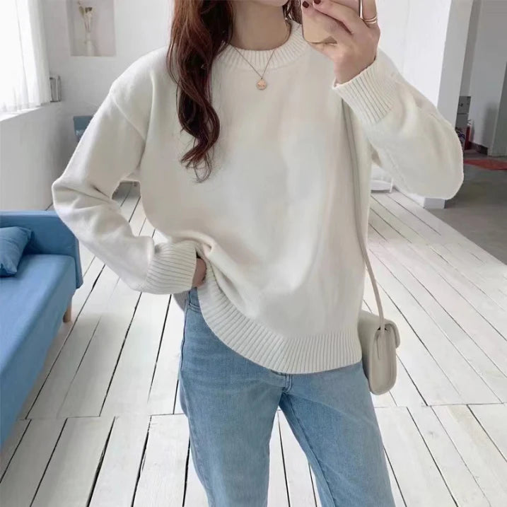 Barbil | Damen Moderne Überdimensionale Pullover | Langarm