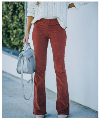 Damen Ausgestellte Bootcut Hose | Hohe Taille