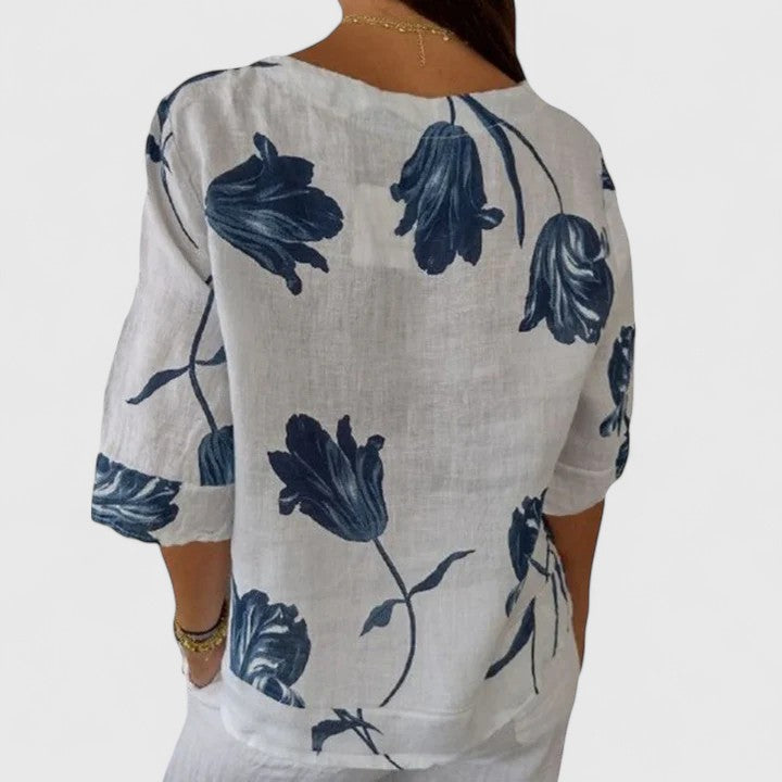 Isabel | Elegante Bluse mit floralem Druck