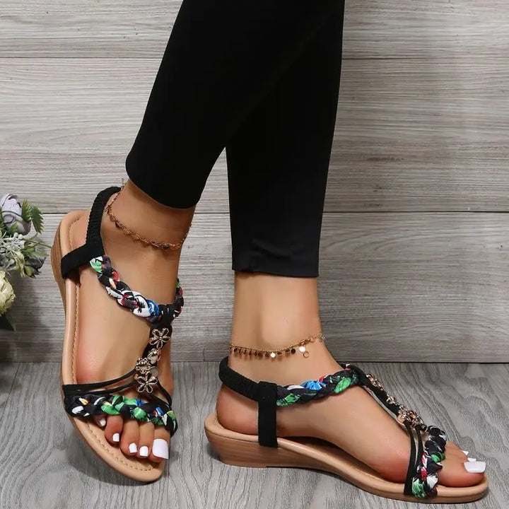 Khate - Geflochtene Flache Sandalen