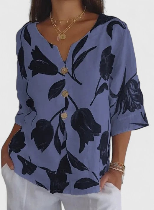 Isabel | Elegante Bluse mit floralem Druck