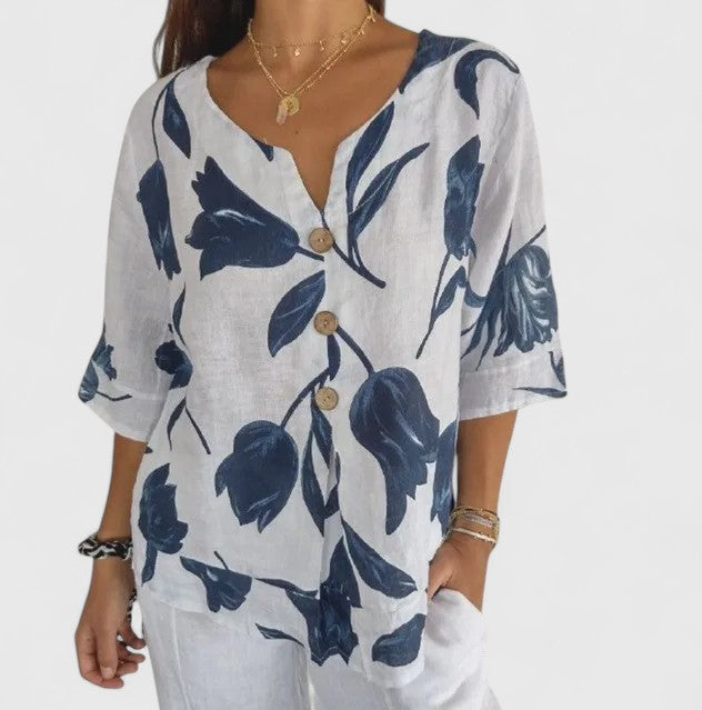 Isabel | Elegante Bluse mit floralem Druck