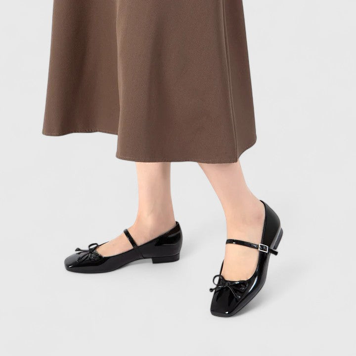 Rozalina | Orthopädische Ballerinas mit quadrater Zehenform