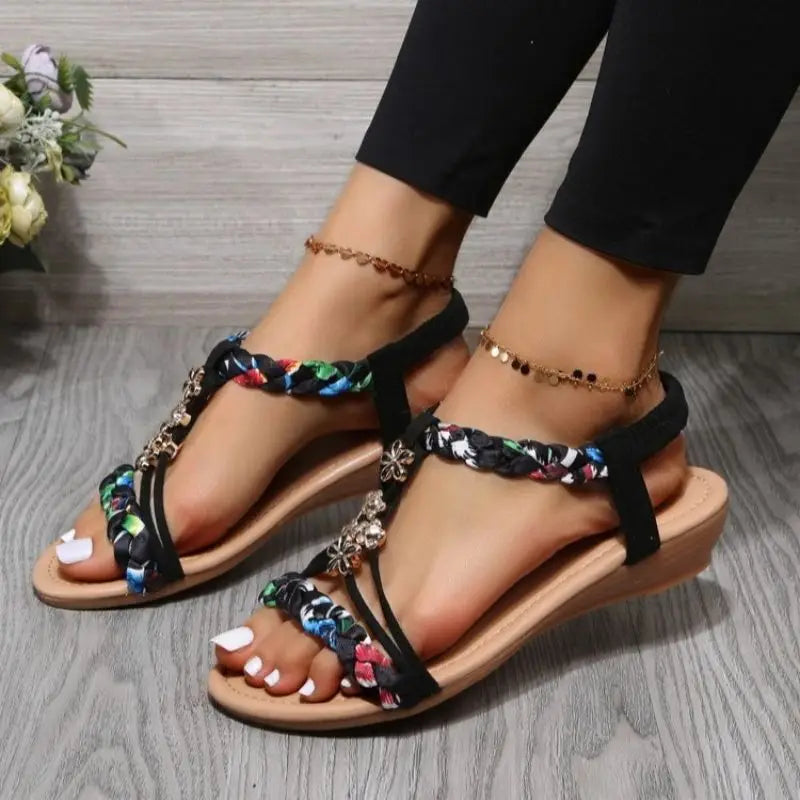 Khate - Geflochtene Flache Sandalen