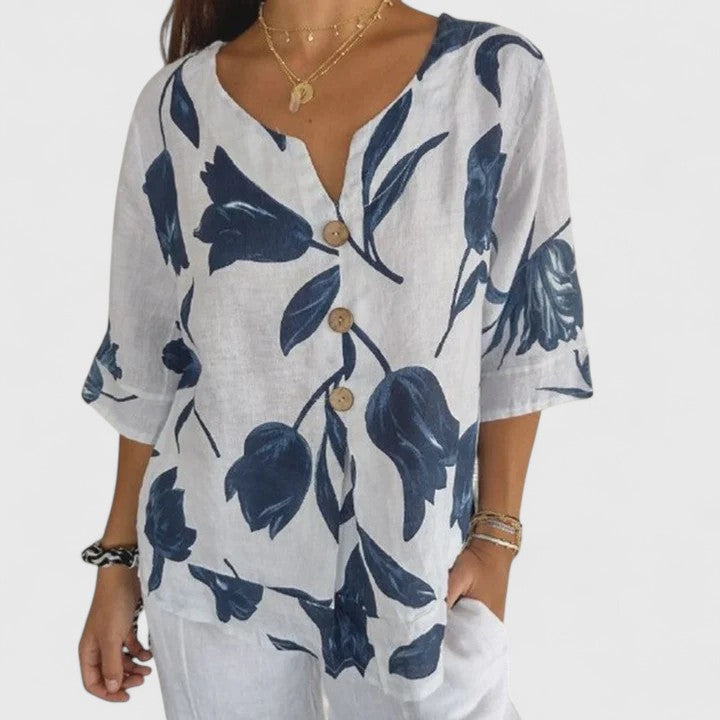 Isabel | Elegante Bluse mit floralem Druck
