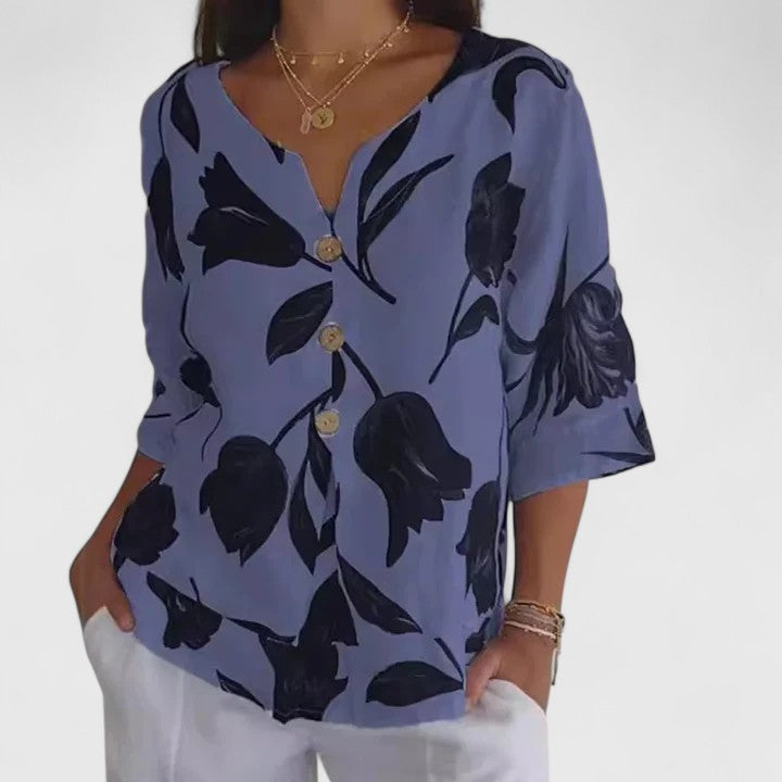 Isabel | Elegante Bluse mit floralem Druck