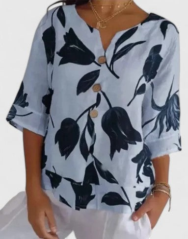 Isabel | Elegante Bluse mit floralem Druck