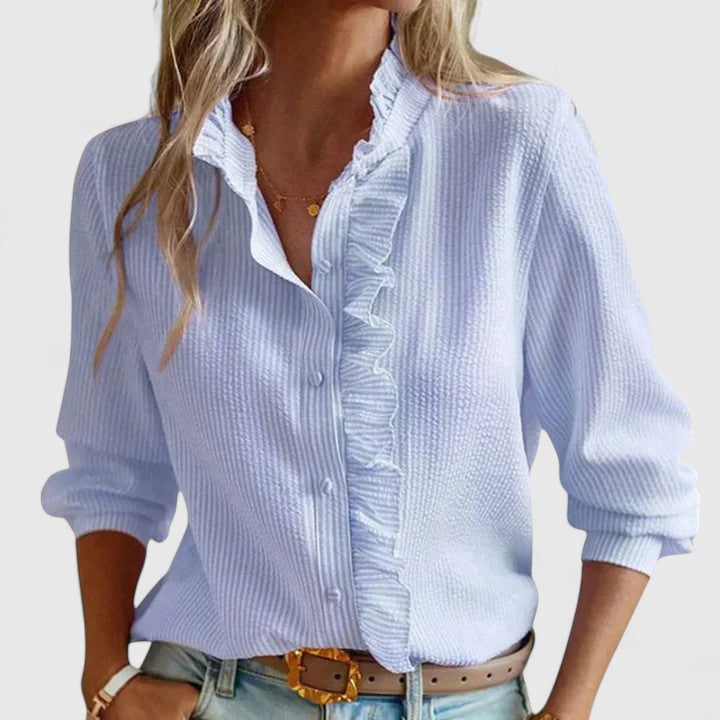 Yasmine | Elegante Bluse mit langen Ärmeln