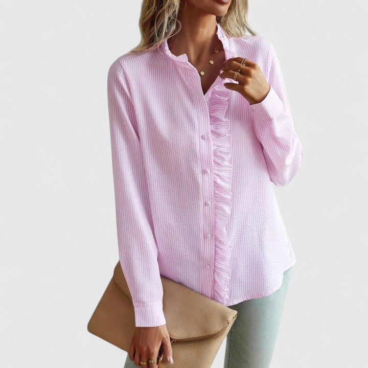 Yasmine | Elegante Bluse mit langen Ärmeln