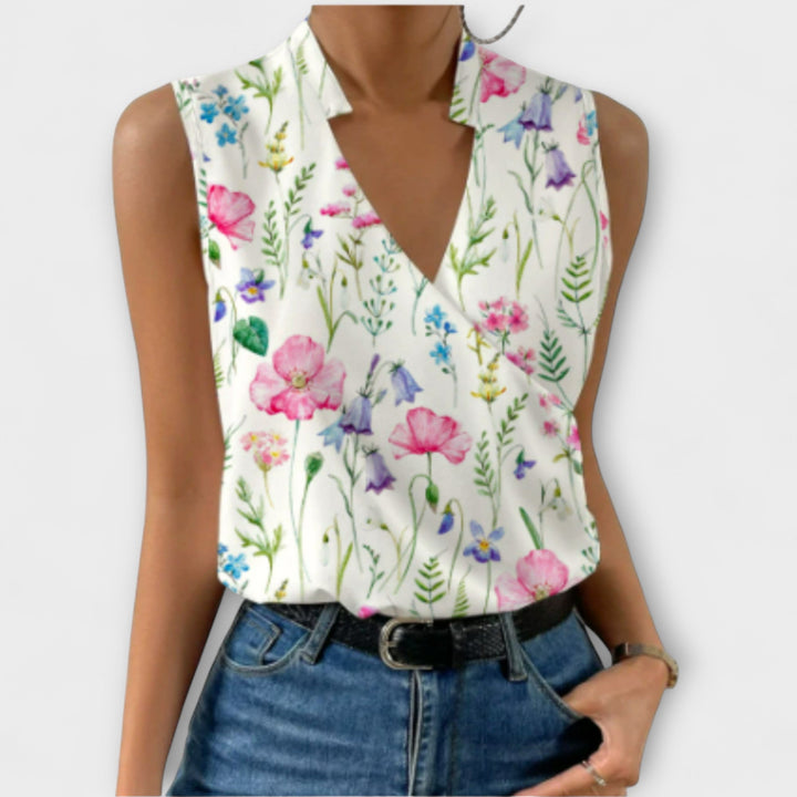 Loretta | Elegantes V-Ausschnitt-Top