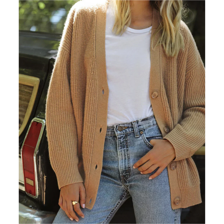 Araceli | Damen Lange Strickjacke | Warme