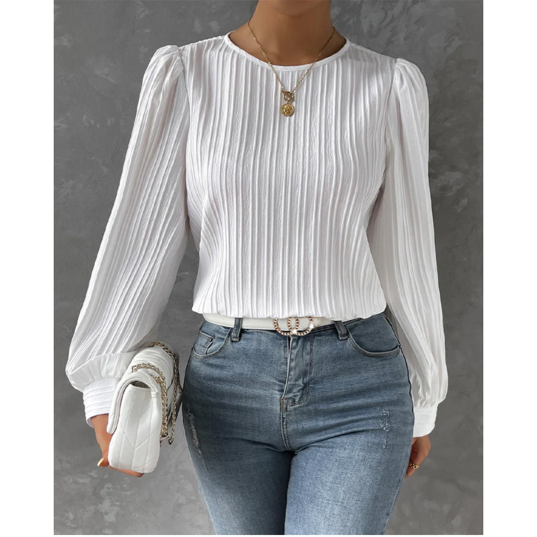 Kiki | Damen Moderne Bluse | Langarm