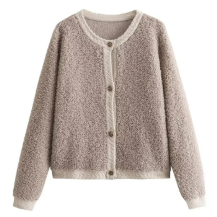 Kerstinin | Damen Teddy Strickjacke