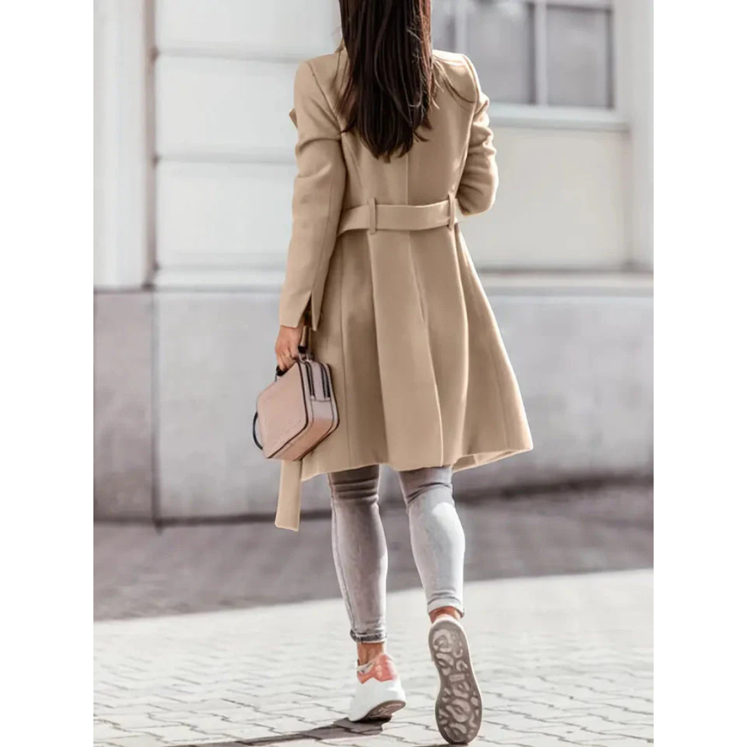 Rookie | Damen Lange Warme Trench Mantel | Winter