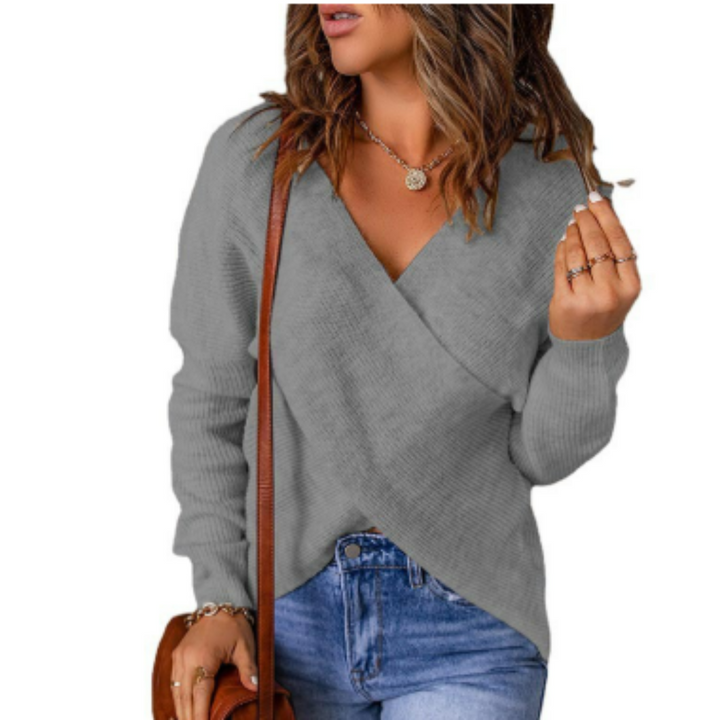 Maddoxa | Damen Pullover gekreuzt