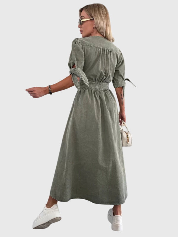 Sophia™ | Elegantes Denim-Kleid