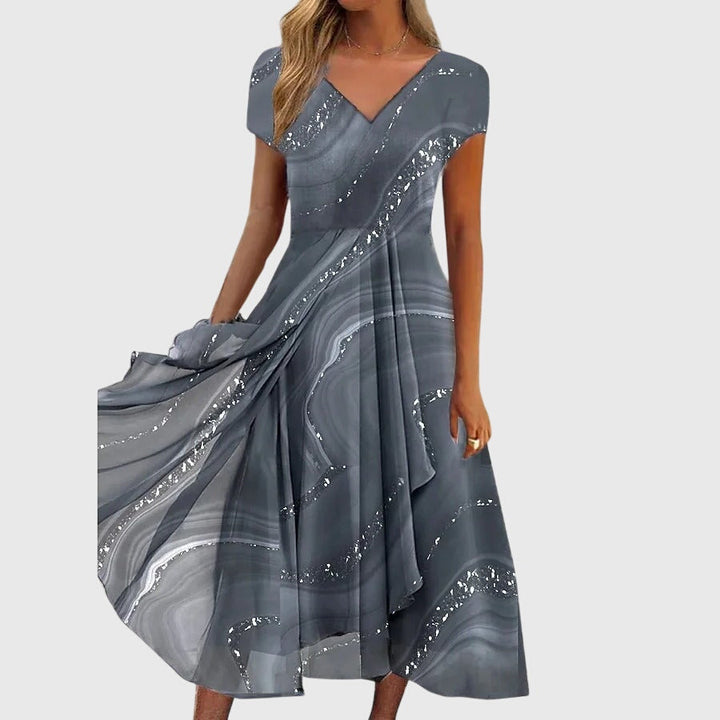 Aubrielle™ | Fließendes Midi-Kleid