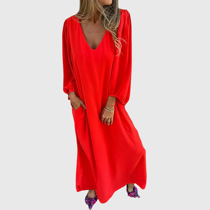 Carol™ - Langes Boho-Kleid mit Taschen