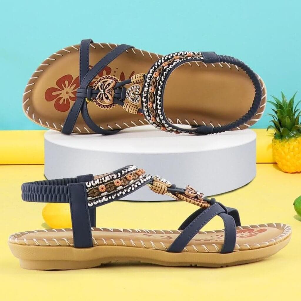 Havana - Sandalen mit elastischem Riemen und weicher Plattform
