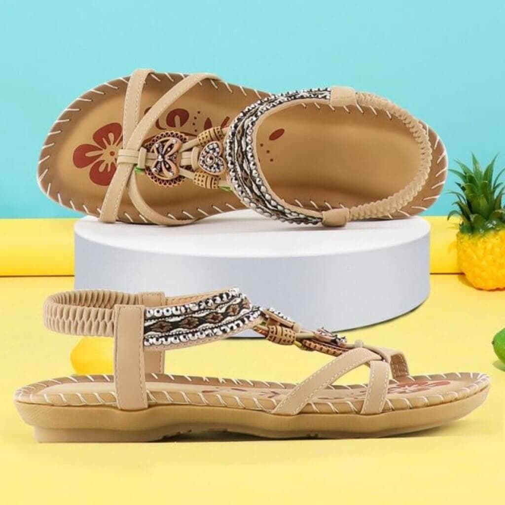 Havana - Sandalen mit elastischem Riemen und weicher Plattform