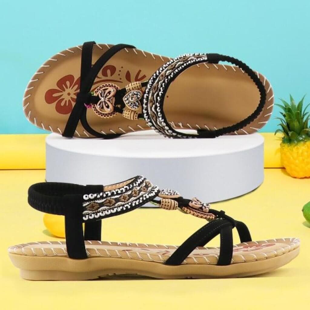 Havana - Sandalen mit elastischem Riemen und weicher Plattform