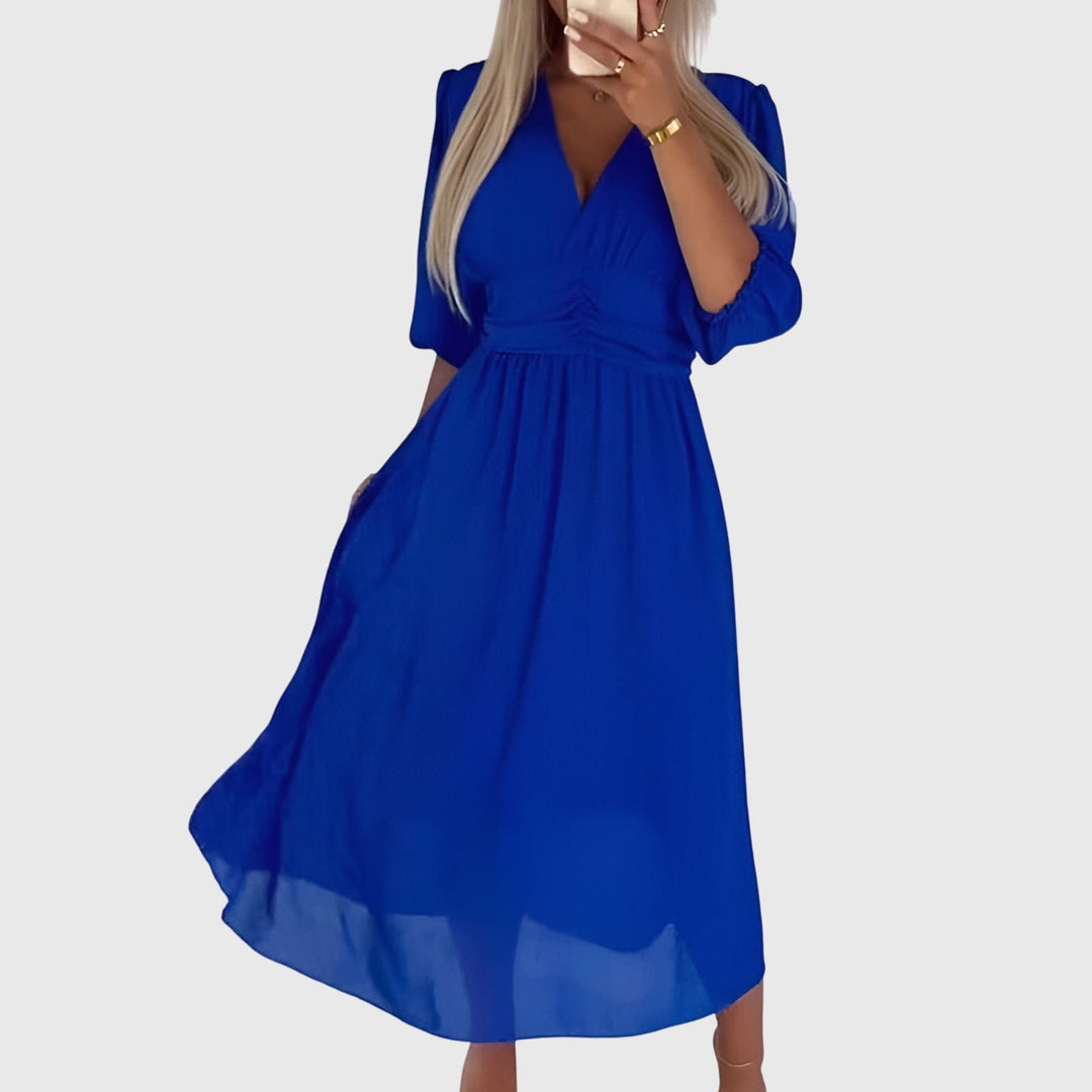 Chloe™ | Leichtes Seidiges Chiffonkleid