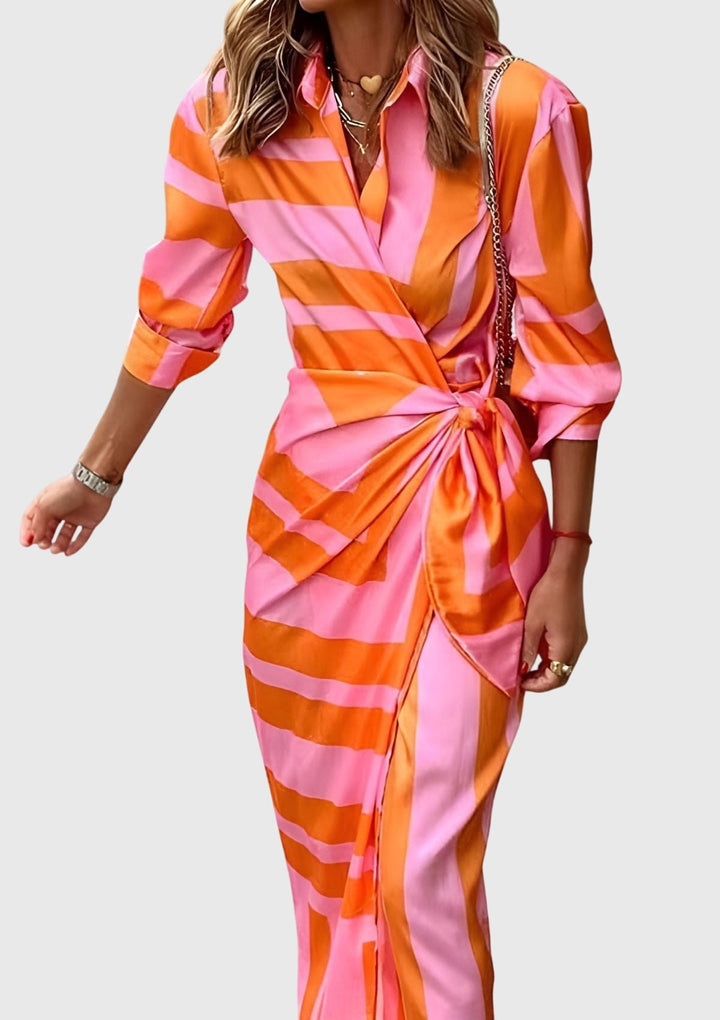 Everly™ | Elegantes Wickelkleid mit Print