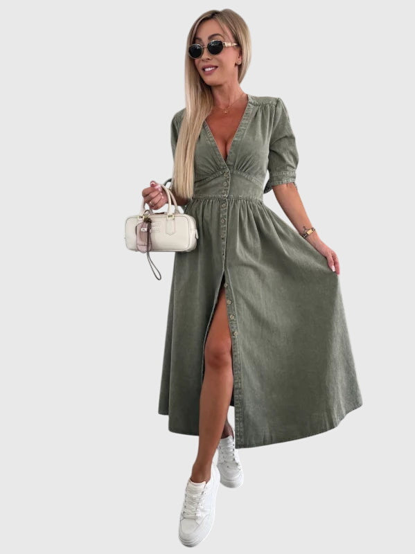 Sophia™ | Elegantes Denim-Kleid