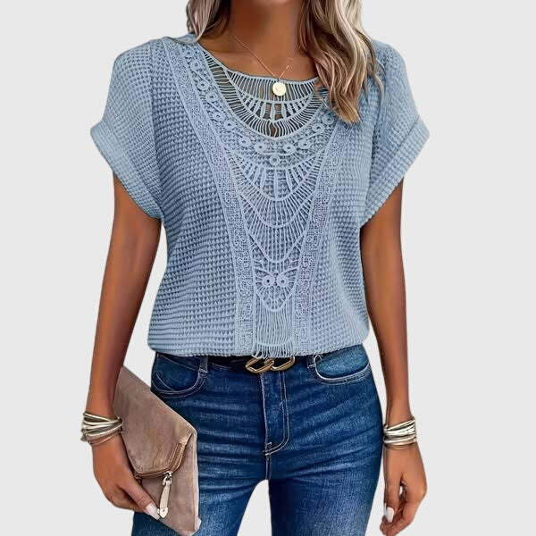 Perle™ | Elegante Ibiza-Stil Bluse