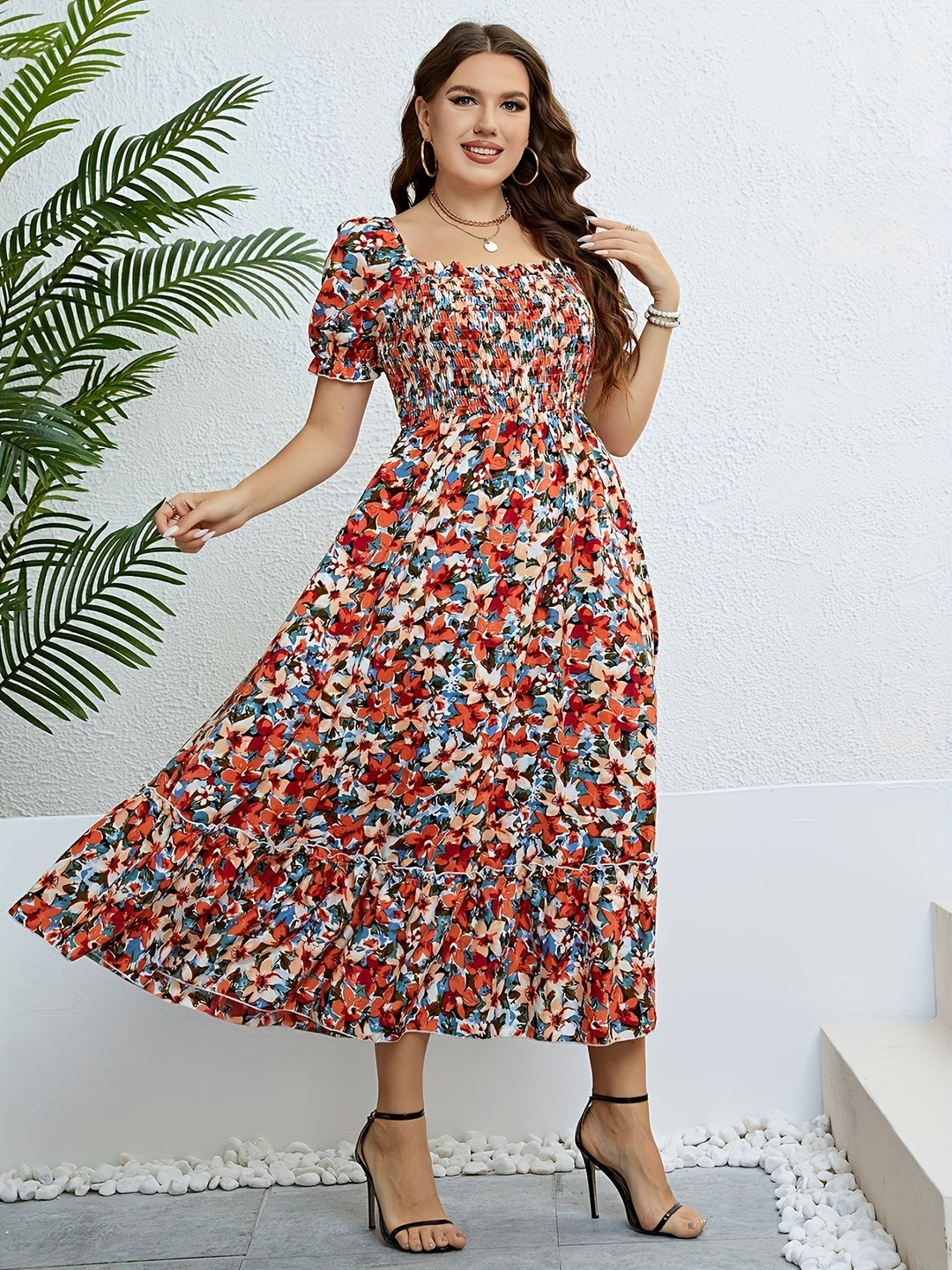 Theresa - Vintage Blumenkleid