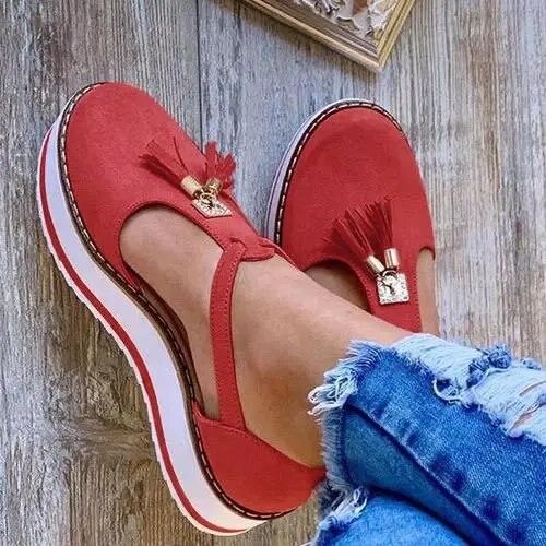 Vella - Quasten Plattform Ballerinas