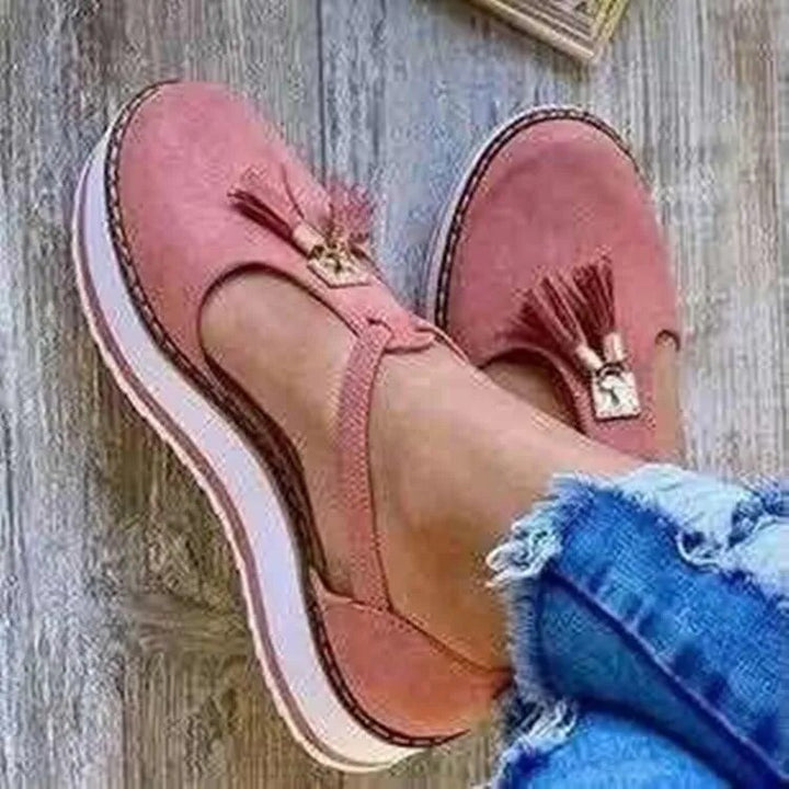 Vella - Quasten Plattform Ballerinas