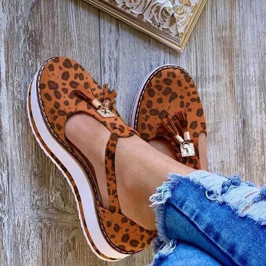 Vella - Quasten Plattform Ballerinas
