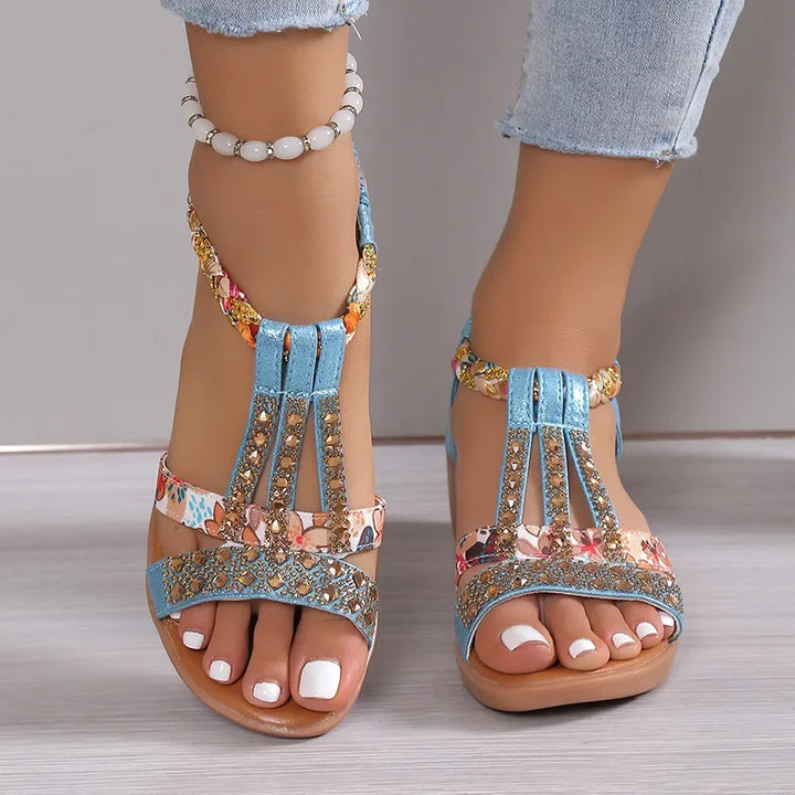 Nellie - Verzierte Komfortsandalen